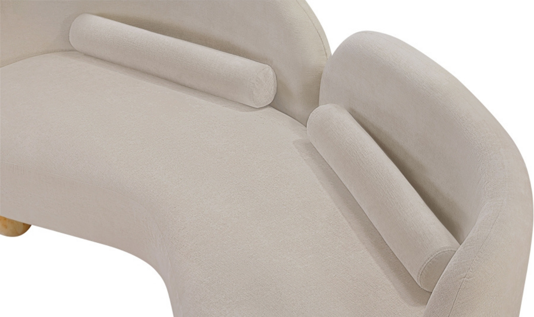 Meridian Furniture Daphne Chenille Fabric Upholstered Sofa