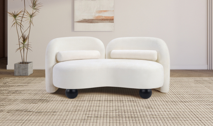 Meridian Furniture Daphne Chenille Fabric Upholstered Loveseat