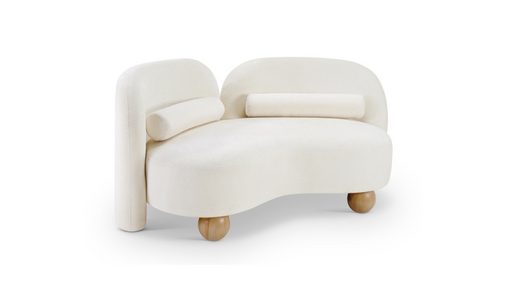 Meridian Furniture Daphne Chenille Fabric Upholstered Loveseat