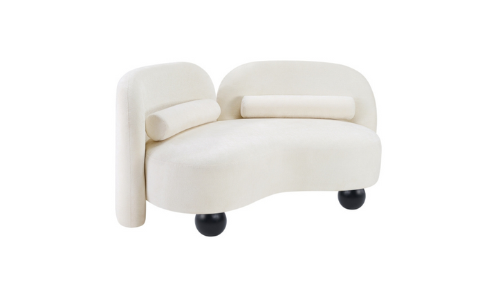 Meridian Furniture Daphne Chenille Fabric Upholstered Loveseat