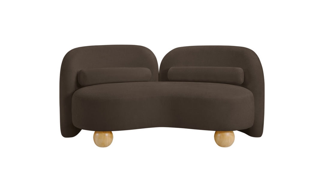 Meridian Furniture Daphne Chenille Fabric Upholstered Loveseat
