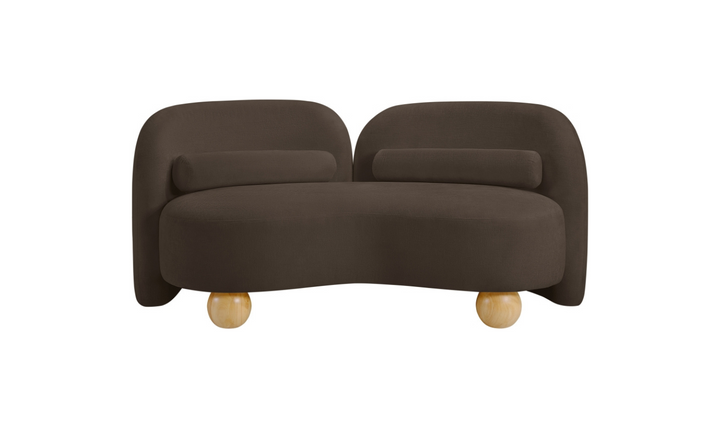 Meridian Furniture Daphne Chenille Fabric Upholstered Loveseat