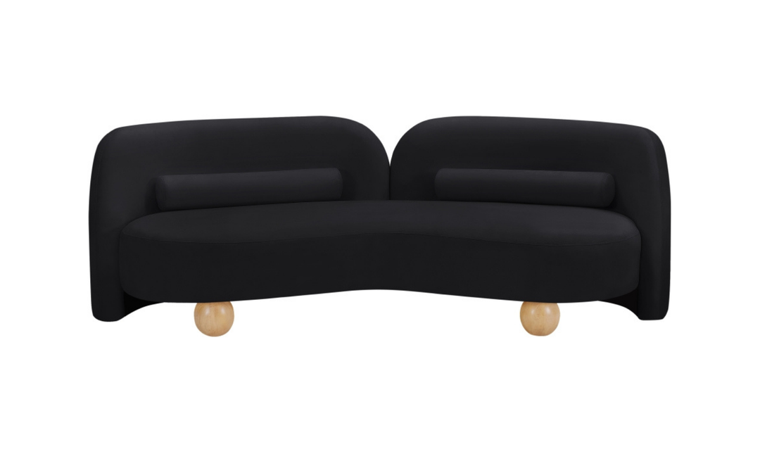 Meridian Furniture Daphne Velvet Fabric Upholstered Sofa