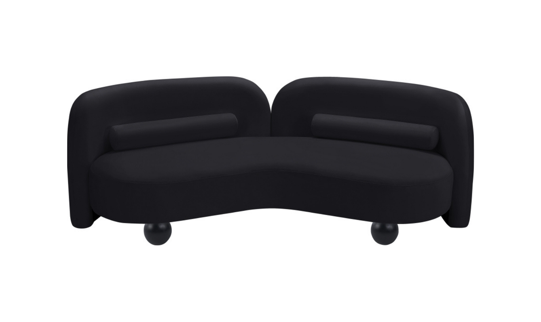 Meridian Furniture Daphne Velvet Fabric Upholstered Sofa