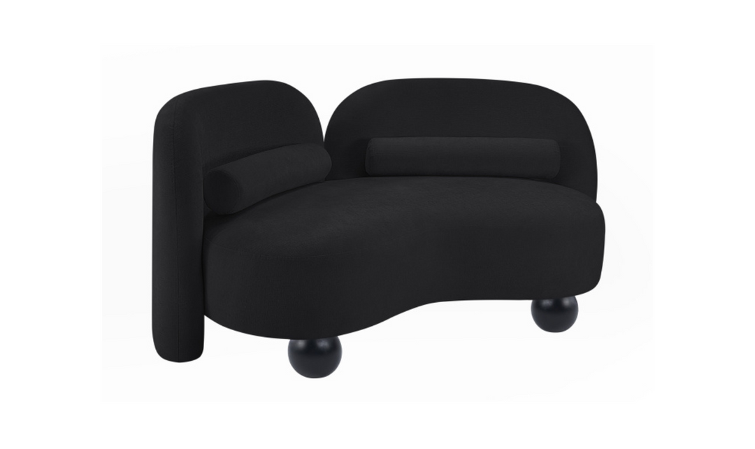 Meridian Furniture Daphne Chenille Fabric Upholstered Loveseat