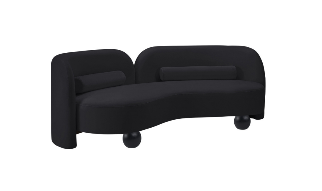 Meridian Furniture Daphne Velvet Fabric Upholstered Sofa