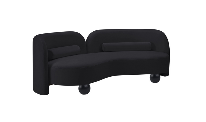 Meridian Furniture Daphne Velvet Fabric Upholstered Sofa