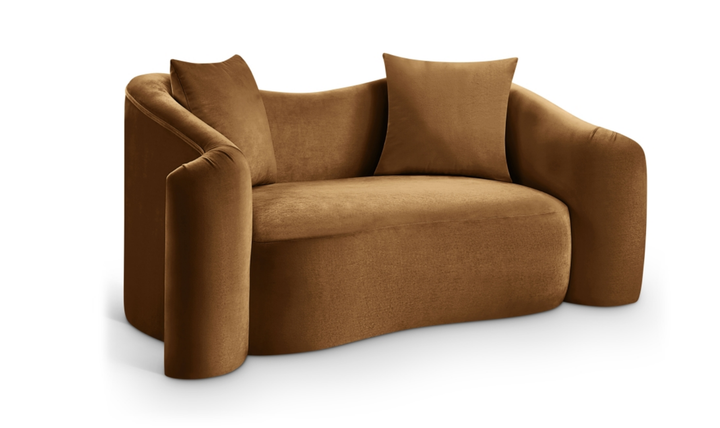 Meridian Furniture Destin Velvet Upholstered Loveseat Sofa