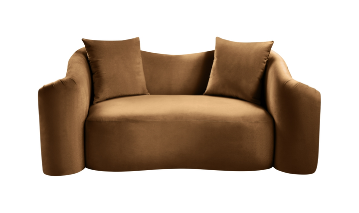 Meridian Furniture Destin Velvet Upholstered Loveseat Sofa-Jennifer Furniture