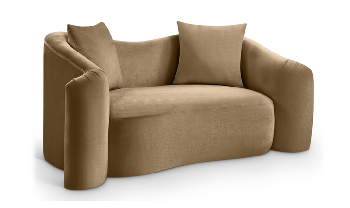 Meridian Furniture Destin Velvet Upholstered Loveseat Sofa