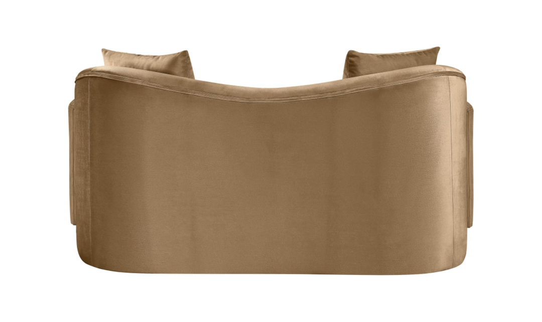 Meridian Furniture Destin Velvet Upholstered Loveseat Sofa-Jennifer Furniture