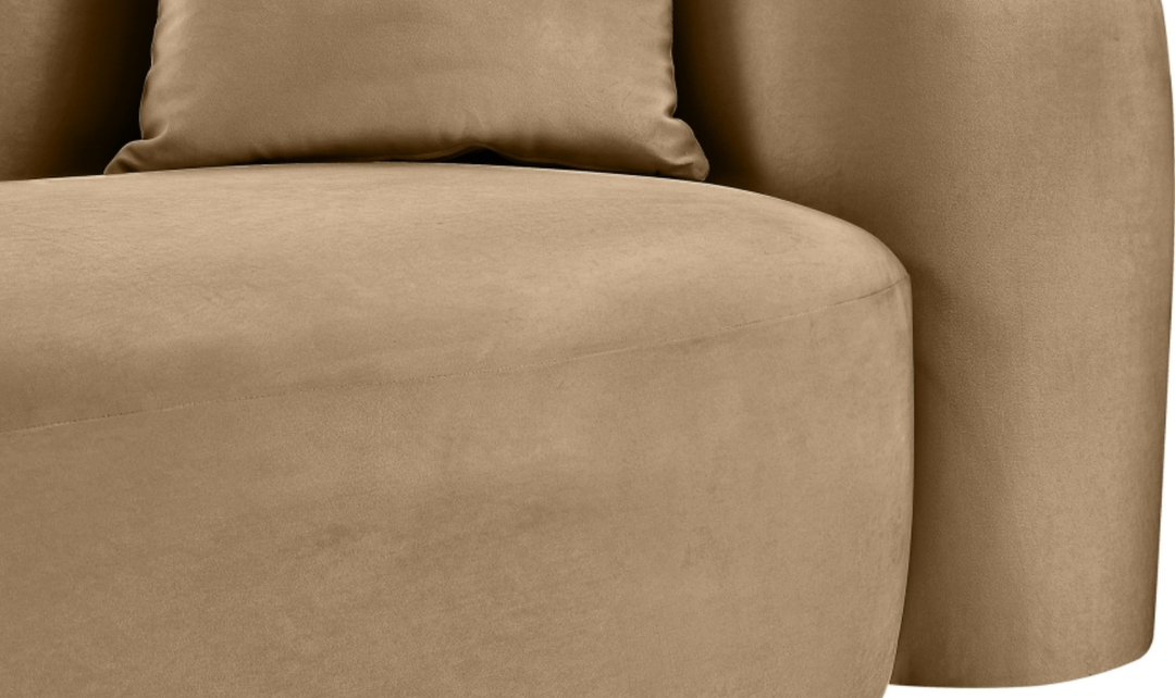 Meridian Furniture Destin Velvet Upholstered Loveseat Sofa