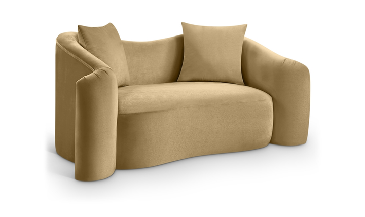 Meridian Furniture Destin Velvet Upholstered Loveseat Sofa