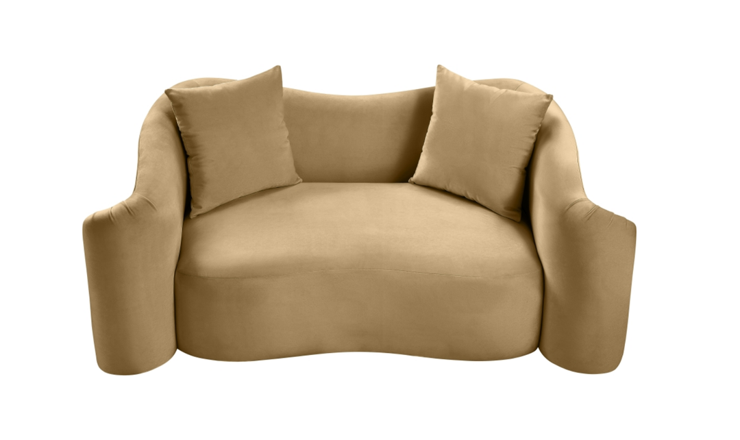 Meridian Furniture Destin Velvet Upholstered Loveseat Sofa