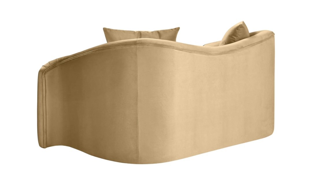 Meridian Furniture Destin Velvet Upholstered Loveseat Sofa