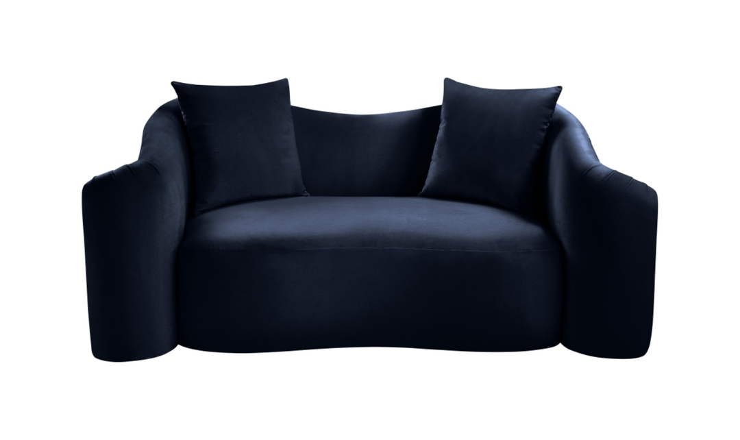 Meridian Furniture Destin Velvet Upholstered Loveseat Sofa