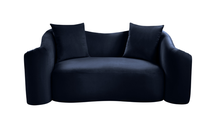 Meridian Furniture Destin Velvet Upholstered Loveseat Sofa