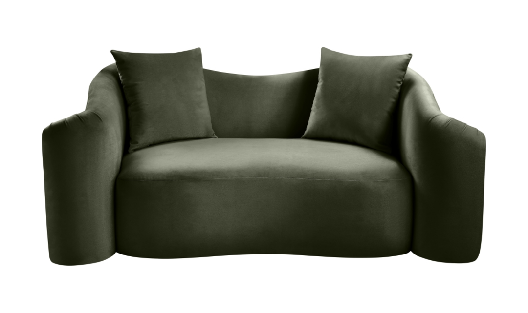 Meridian Furniture Destin Velvet Upholstered Loveseat Sofa