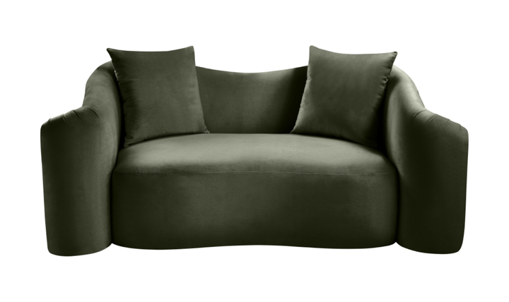 Meridian Furniture Destin Velvet Upholstered Loveseat Sofa