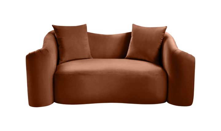 Meridian Furniture Destin Velvet Upholstered Loveseat Sofa