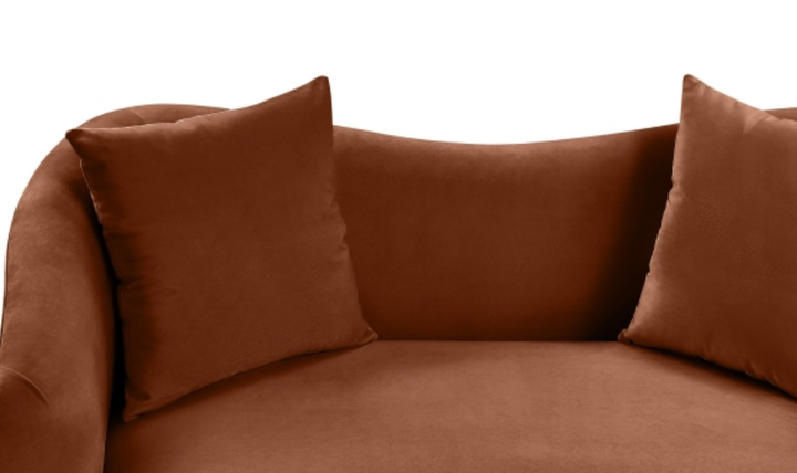 Meridian Furniture Destin Velvet Upholstered Loveseat Sofa