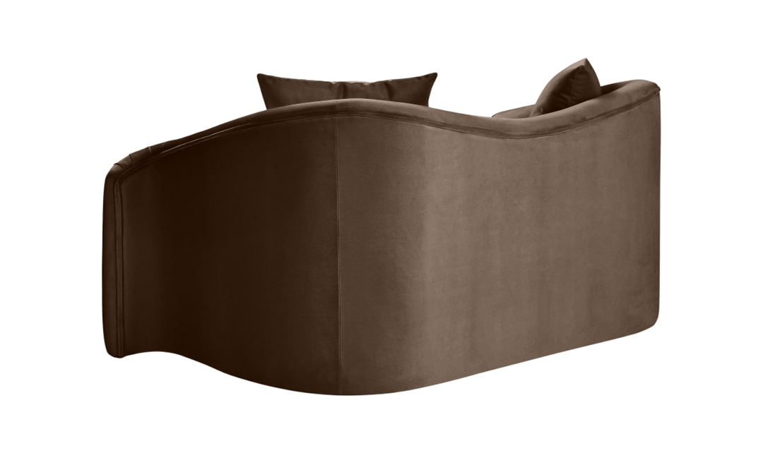 Meridian Furniture Destin Velvet Upholstered Loveseat Sofa