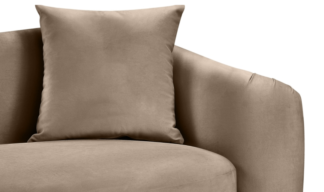 Meridian Furniture Destin Velvet Upholstered Loveseat Sofa