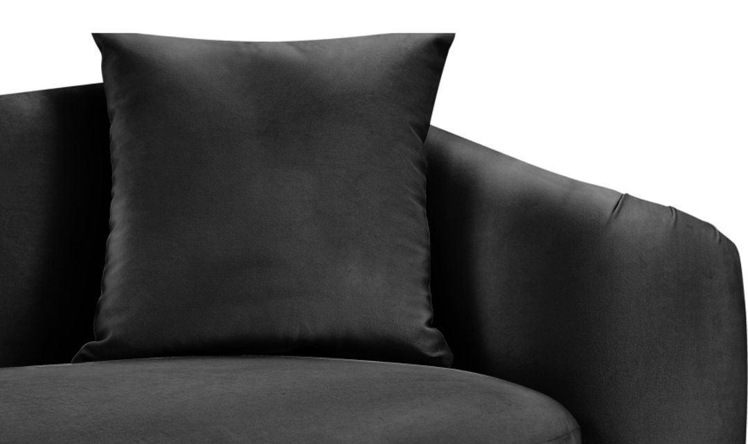 Meridian Furniture Destin Velvet Upholstered Loveseat Sofa
