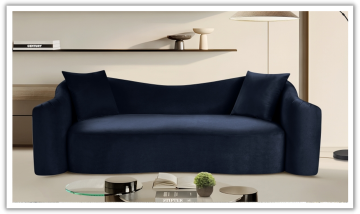 Meridian Furniture Destin Velvet Upholstered Sofa