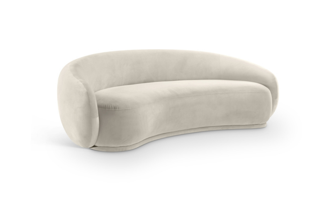 Meridian Furniture Emery Velvet Fabric Upholstered Sofa