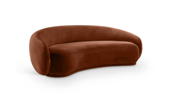 Meridian Furniture Emery Velvet Fabric Upholstered Sofa