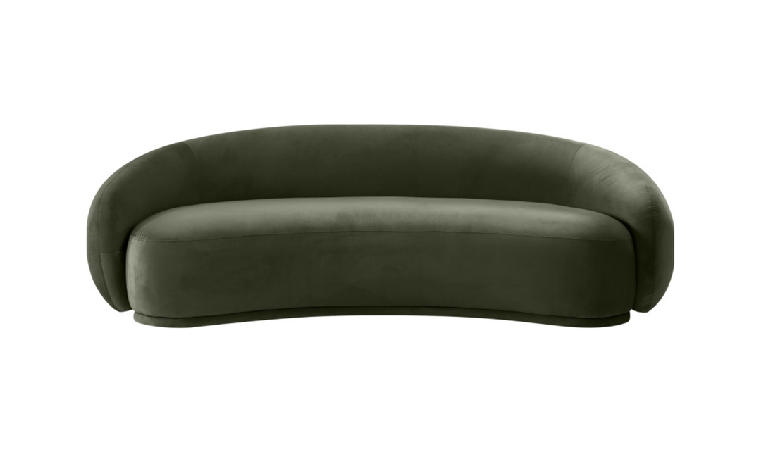 Meridian Furniture Emery Velvet Fabric Upholstered Sofa