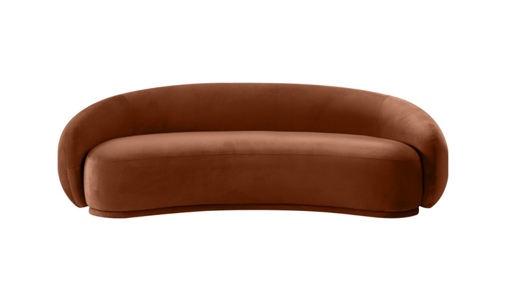 Meridian Furniture Emery Velvet Fabric Upholstered Sofa