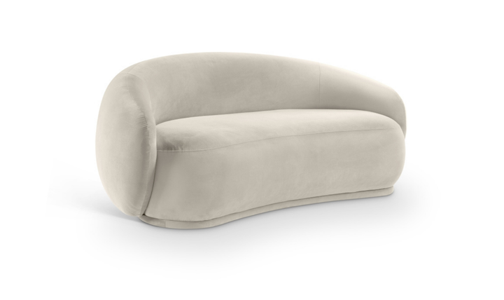 Meridian Furniture Emery Velvet Fabric Upholstered Loveseat