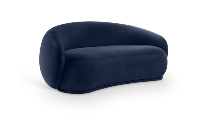 Meridian Furniture Emery Velvet Fabric Upholstered Loveseat