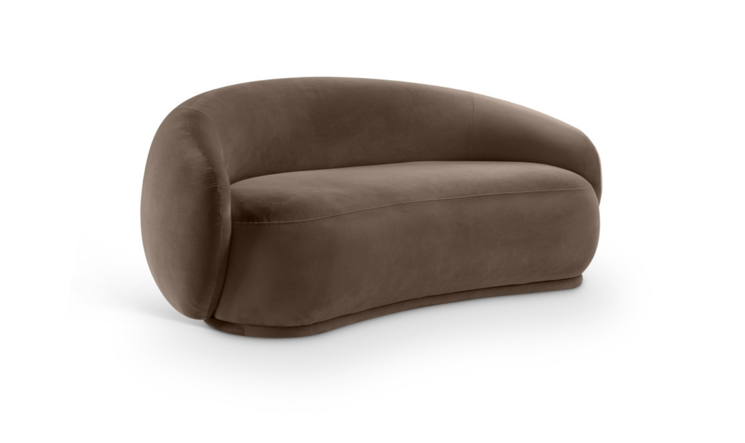 Meridian Furniture Emery Velvet Fabric Upholstered Loveseat