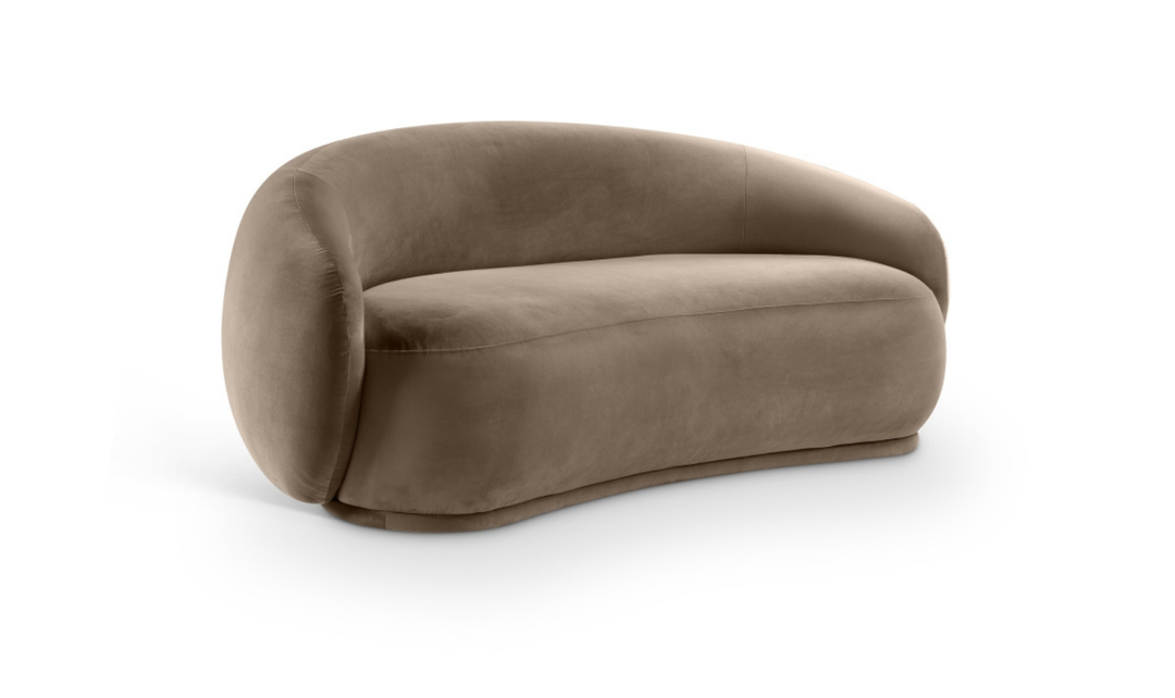 Meridian Furniture Emery Velvet Fabric Upholstered Loveseat
