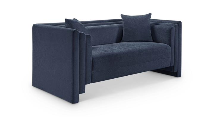 Meridian Furniture Everett Chenille Fabric Upholstered Loveseat Sofa