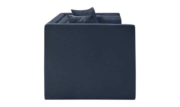 Meridian Furniture Everett Chenille Fabric Upholstered Loveseat Sofa-Jennifer Furniture