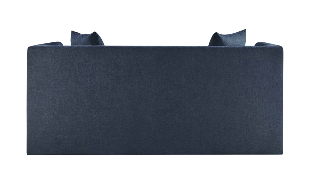 Meridian Furniture Everett Chenille Fabric Upholstered Loveseat Sofa-Jennifer Furniture