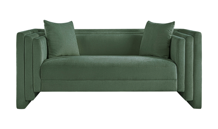 Meridian Furniture Everett Chenille Fabric Upholstered Loveseat Sofa