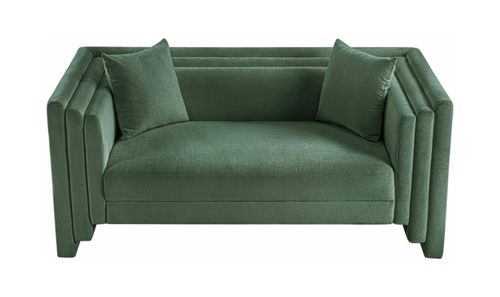 Meridian Furniture Everett Chenille Fabric Upholstered Loveseat Sofa