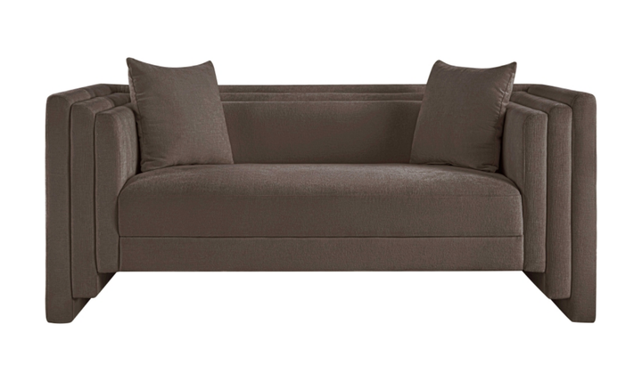 Meridian Furniture Everett Chenille Fabric Upholstered Loveseat Sofa