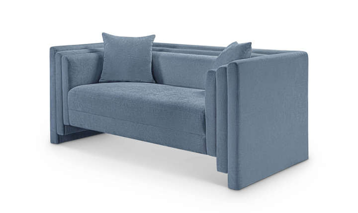 Meridian Furniture Everett Chenille Fabric Upholstered Loveseat Sofa
