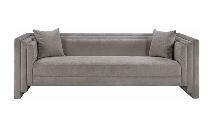 Meridian Furniture Everett Chenille Fabric Upholstered Sofa
