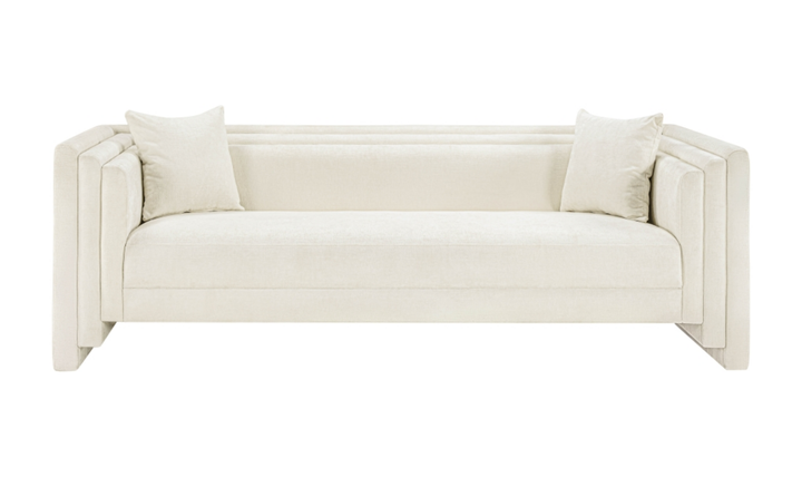 Meridian Furniture Everett Chenille Fabric Upholstered Sofa
