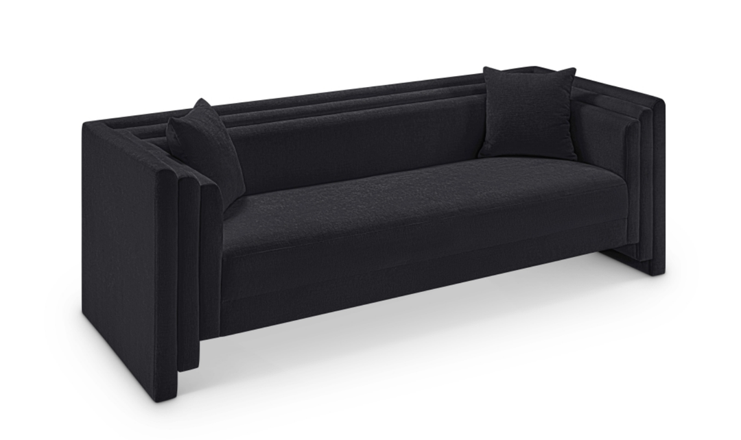 Meridian Furniture Everett Chenille Fabric Upholstered Sofa