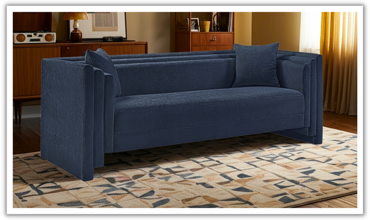 Meridian Furniture Everett Chenille Fabric Upholstered Sofa-Jennifer Furniture