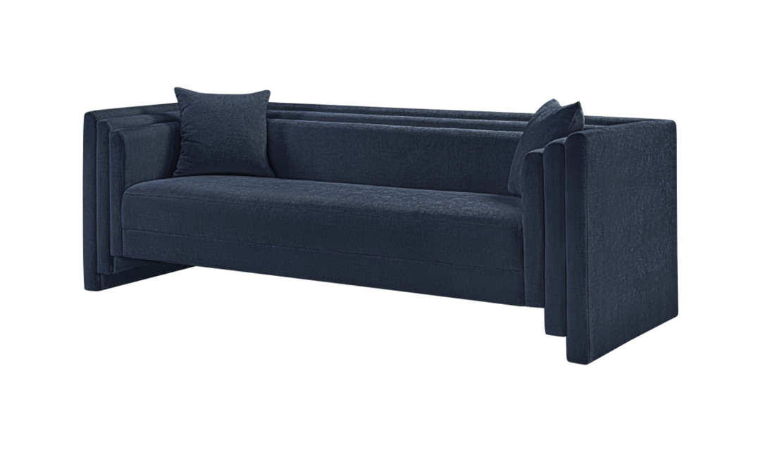 Meridian Furniture Everett Chenille Fabric Upholstered Sofa