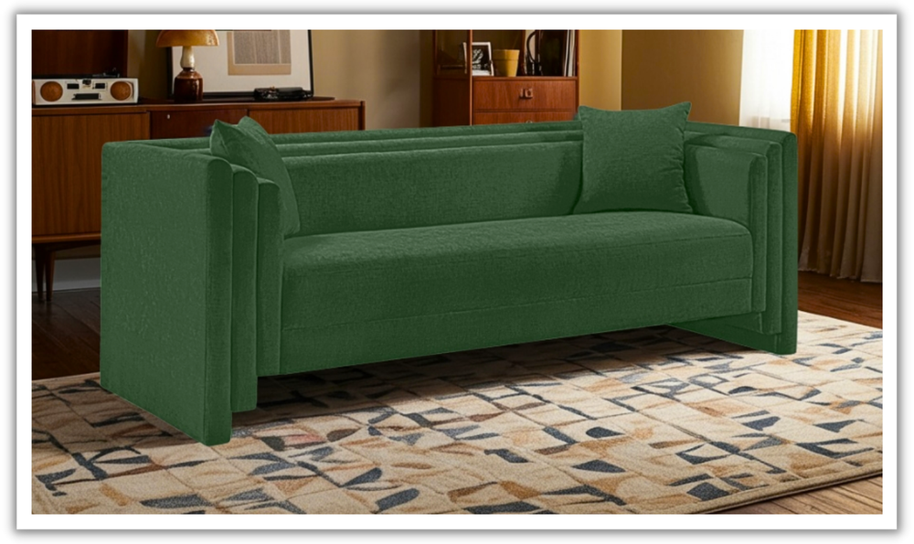 Meridian Furniture Everett Chenille Fabric Upholstered Sofa-Jennifer Furniture